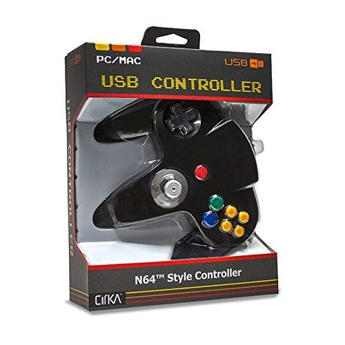 CirKa N64 USB Controller for PC/ Mac (Black)