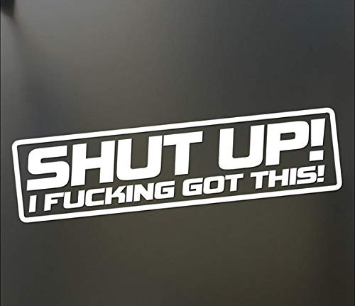 Shut Up I Fucking Got This Sticker Funny JDM Drift Lowered Car Window