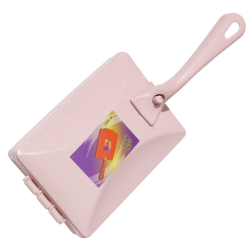 Eioflia Carpet Debris Brush Double-Roller Sofa Sweeper Handheld Dusting Cleaner Pink.