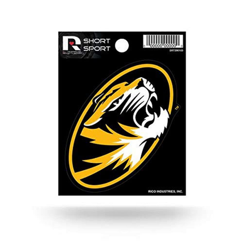 Rico Industries NCAA Missouri Tigers Die Cut Team Logo Short Sport Sticker Rico Industries NCAA Missouri Tigers Die Cut Team Logo Short Sport Sticker