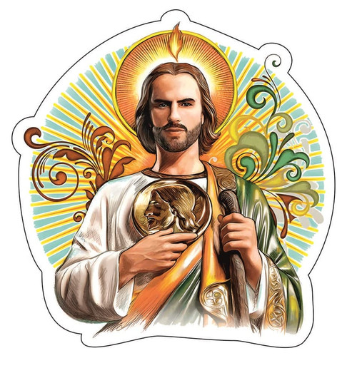 San Judas Tadeo Juditas Sticker (3diff Sizes) St Jude Sticker Vinyl Decal (5 inch)
