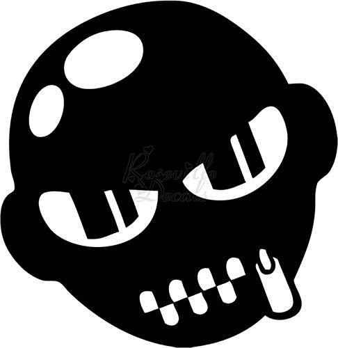 Gimp Face Mask BDSM Vinyl Decal Sticker for Home Office Decor Vehicle Window Sign Size- [6 inch] / [15 cm] Tall and Color- Matte Black