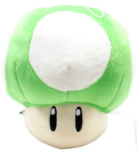 Super Mario Brothers Green Mushroom 8-inch Plush by Banpresto