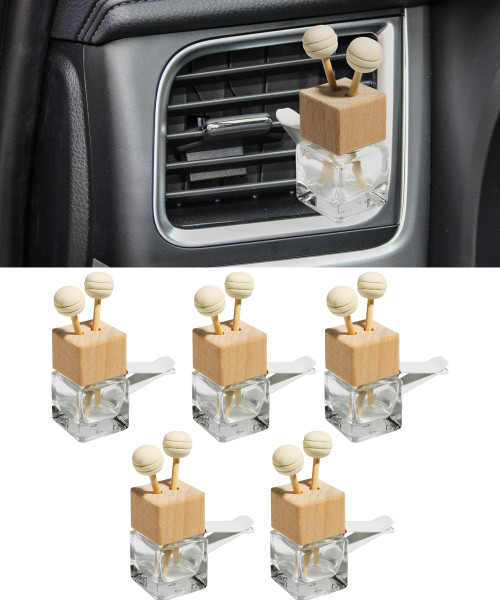 ESEWALAS 5PCS Car Air Freshener Perfume Clip Diffuser,8 ml Clear Glass Car Diffuser Air Freshener Bottle Empty,Car Air Freshener Vent Decoration,Refillable Oil Perfume Vials Diffuser Bottle ESEWALAS 5PCS Car Air Freshener Perfume Clip Diffuser,8 ml Clear Glass Car Diffuser Air Freshener Bottle Empty,Car Air Freshener Vent Decoration,Refillable Oil Perfume Vials Diffuser Bottle