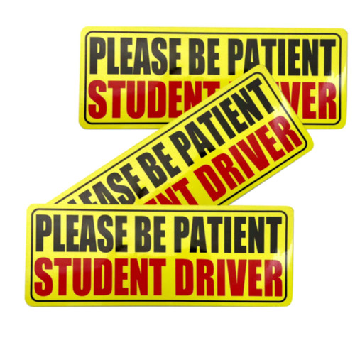 Gseigvee 3 Pack New Driver Magnetic Decal,New Driver Decal for Car Magnet, Student Driver Car Magnet, Reflective Sticker for Car/SUVs/Truck, Uniserval Fit Car Decal