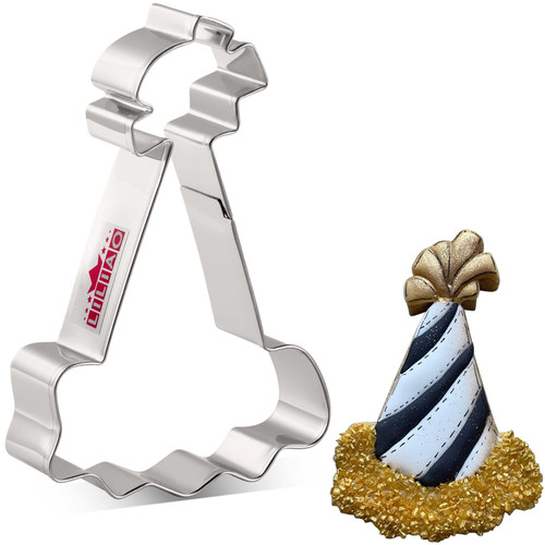 LILIAO Circus Hat Cookie Cutter - 2.6 x 4.1 inches - Birthday Biscuit Fondant Sandwich Bread Mold Cutters - Stainless Steel - by Janka