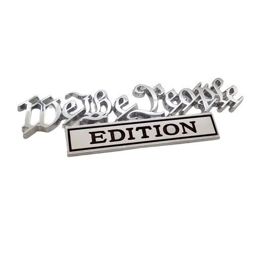We The People Edition Emblems, Car Exterior Emblems Badge 3D Sticker Decal, 3D Fender Badge Decal, 3D Chrome Metal Stickers, 3D Auto Car Emblem Fit for All Cars Bumper Window We The People Edition Emblems, Car Exterior Emblems Badge 3D Sticker Decal, 3D Fender Badge Decal, 3D Chrome Metal Stickers, 3D Auto Car Emblem Fit for All Cars Bumper Window