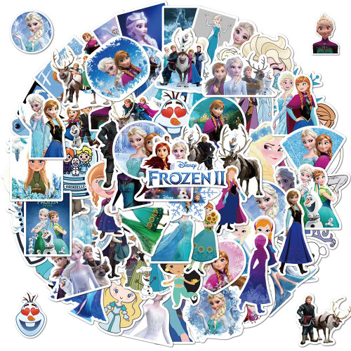 100pcs Frozen Stickers, Cute Princess Stickers for Little Girl, Disne Cartoon Princess Anna and Elsa for Kids, Waterproof Vinyl Decal for Water Bottle Phone Luggage Laptop 100pcs Frozen Stickers, Cute Princess Stickers for Little Girl, Disne Cartoon Princess Anna and Elsa for Kids, Waterproof Vinyl Decal for Water Bottle Phone Luggage Laptop