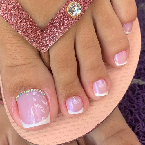 24Pcs Short Press on Toenails French Tip Fake Toe Nails Full Cover Nude Pink Acrylic Toe Nails Glue on Toe Nails with Rhinestone Designs Summer False Toe Glue on Toenails for Women Girls Nail Decor 24Pcs Short Press on Toenails French Tip Fake Toe Nails Full Cover Nude Pink Acrylic Toe Nails Glue on Toe Nails with Rhinestone Designs Summer False Toe Glue on Toenails for Women Girls Nail Decor