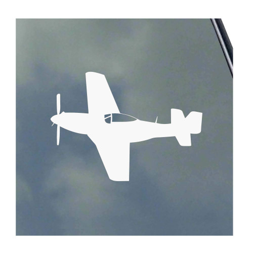 P-51 Mustang Pilot Flight Vinyl Sticker Decal WWII Warbird Army Air Force Veteran