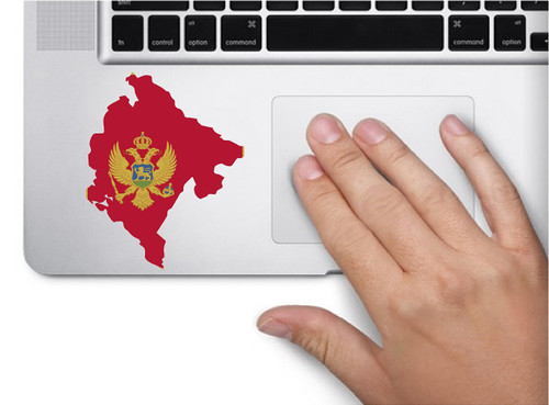 Map with Flag Inside Montenegro 3x3.4 inches Sticker Decal die Cut Vinyl - Made and Shipped in USA