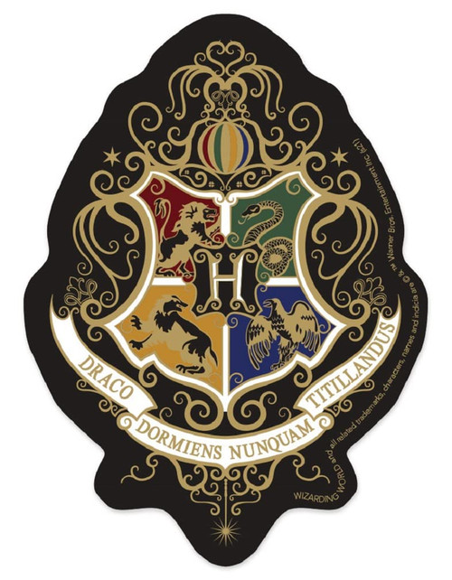 Paper House Productions Harry Potter Knockturn Hogwarts Crest Die-Cut 3.6" Vinyl Sticker