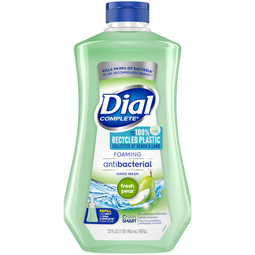 Dial Complete Antibacterial Foaming Hand Soap Refill, Fresh Pear, 32 fl oz Dial Complete Antibacterial Foaming Hand Soap Refill, Fresh Pear, 32 fl oz