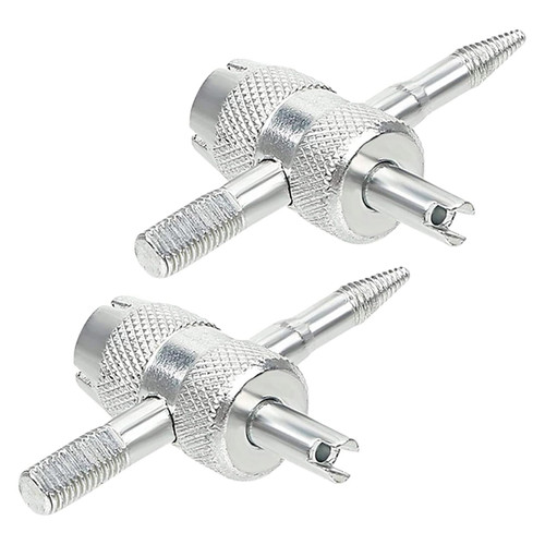 jomgeroz 4 Way Valves Tool 4-in-1 Multifunctional Valves Wrench for Automobile Tire Stem Remover Installer Repairer Valves Stem Cap Remover Tire Repair Set Valves Stem Puller Tool Tire Valves Stem