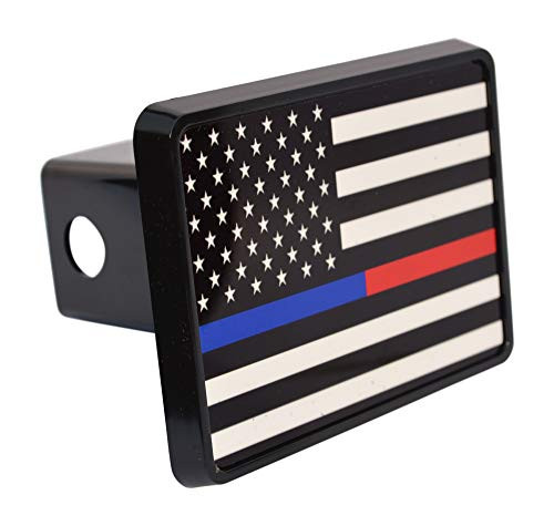 Thin Blue Red Line Lives Matter Flag Trailer Hitch Cover Plug US Police Officer Firefighter Flag Thin Blue Red Line Lives Matter Flag Trailer Hitch Cover Plug US Police Officer Firefighter Flag