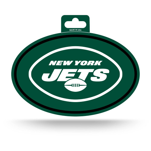 Rico Industries NFL New York Jets Color Team Logo Oval Sticker