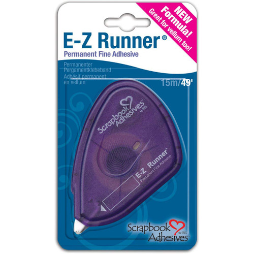 Scrapbook Adhesives by 3L Runner, E-Z Fine Permanent Adhesive Dispenser, 49-Feet