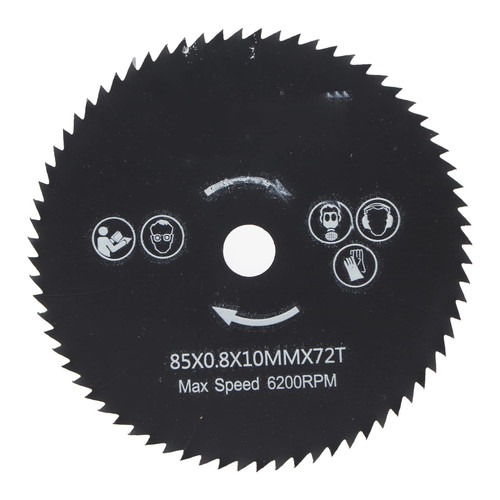 Saw Cutting Wheel, 72T HSS Saw Disc Wheel Cutting Blades Circular Saw Blade Cutting Disc Wheel for Wood Metal 3.35 inch Outer Diameter 0.39, sawblade
