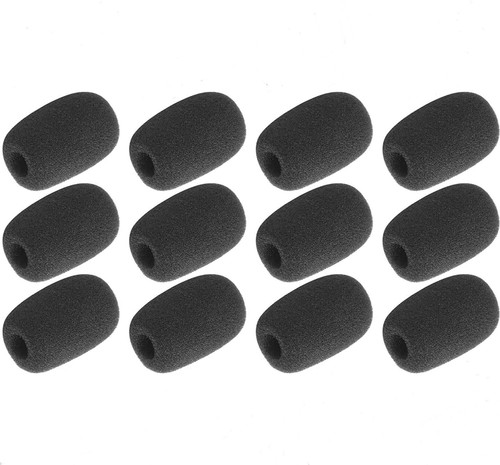 Kicada 12 Pieces Foam Windscreen for Headset Microphone, 0.2" Diameter Microphone Pop Filter Windscreen Mic Cover High Density Mini Foam Cover Shield Protection Foam Replacement for Headset Mic(Black) Kicada 12 Pieces Foam Windscreen for Headset Microphone, 0.2" Diameter Microphone Pop Filter Windscreen Mic Cover High Density Mini Foam Cover Shield Protection Foam Replacement for Headset Mic(Black)