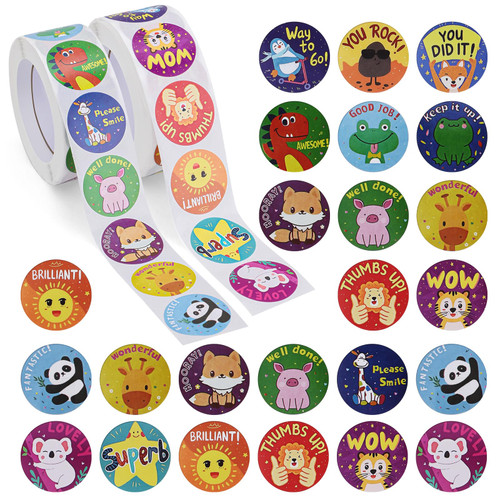 1000 Pieces Animal Stickers for Kids, Mini Cute Motivational Stickers 24 Designs Reward Sticker for Teachers Animal Cartoon Motivational Stickers for Kids Teachers Classroom School 1 Inch 2 Rolls 1000 Pieces Animal Stickers for Kids, Mini Cute Motivational Stickers 24 Designs Reward Sticker for Teachers Animal Cartoon Motivational Stickers for Kids Teachers Classroom School 1 Inch 2 Rolls