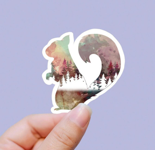 Kramer Wilderness Squirrel Scene Sticker for Car Vinyl Decal Truck Window Bumper Sticker Water Bottle Laptop Decal Hard Hat Motorcycle Helmet (2") Kramer Wilderness Squirrel Scene Sticker for Car Vinyl Decal Truck Window Bumper Sticker Water Bottle Laptop Decal Hard Hat Motorcycle Helmet (2")