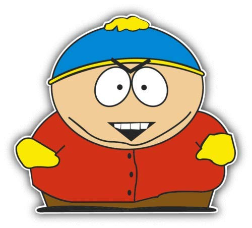 South Park Cartman Cartoon - Sticker Graphic - Auto, Wall, Laptop, Cell, Truck Sticker for Windows, Cars, Trucks