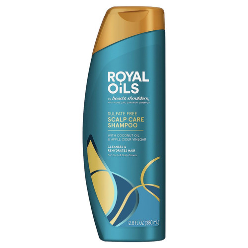 Head & Shoulders Royal Oils Sulfate-Free Scalp Care Anti-Dandruff Shampoo for Natural, Curly, and Coily Hair, with Coconut Oil and Apple Cider Vinegar, Paraben Free, 12.8 Fl Oz Head & Shoulders Royal Oils Sulfate-Free Scalp Care Anti-Dandruff Shampoo for Natural, Curly, and Coily Hair, with Coconut Oil and Apple Cider Vinegar, Paraben Free, 12.8 Fl Oz