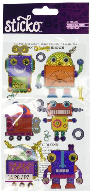 EK Success Sticko Robots Sticker