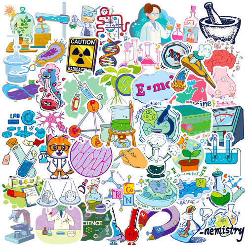 DothRayan 100 Pcs Natural Sciences Stickers Pack, Chemistry, Physics, Biology Experiment Vinyl Stickers, Science Laboratory Student Sticker Decals for Laptop, Water Bottle, Luggage Decor DothRayan 100 Pcs Natural Sciences Stickers Pack, Chemistry, Physics, Biology Experiment Vinyl Stickers, Science Laboratory Student Sticker Decals for Laptop, Water Bottle, Luggage Decor