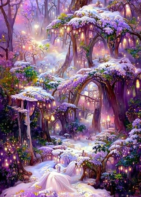 HOIYLDS Landscape Diamond Art Painting Kits for Adults - Full Drill Diamond Dots Paintings for Beginners, Round 5D Paint with Diamonds Pictures Gem Art Painting Kits DIY Adult Crafts 12x16inch