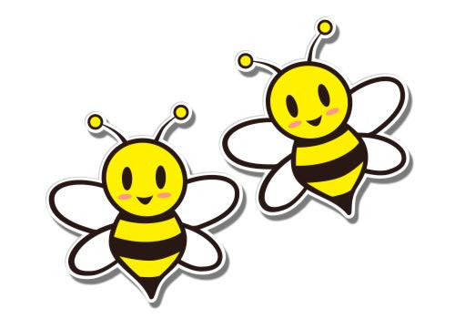 GT Graphics Cute Bees Set of 2 Adorable - 3" Each Vinyl Stickers - for Car Laptop I-Pad - Waterproof Decal GT Graphics Cute Bees Set of 2 Adorable - 3" Each Vinyl Stickers - for Car Laptop I-Pad - Waterproof Decal