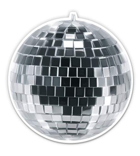 GT Graphics Express Disco Ball - 5" Vinyl Sticker - for Car Laptop I-Pad - Waterproof Decal