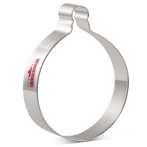 KENIAO Christmas Ornament Cookie Cutter, 4.2", Stainless Steel