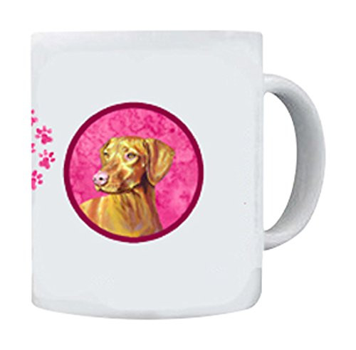 Caroline's Treasures LH9370PK-CM15 Vizsla Dishwasher Safe Microwavable Ceramic Coffee Mug, 15 oz, Multicolor