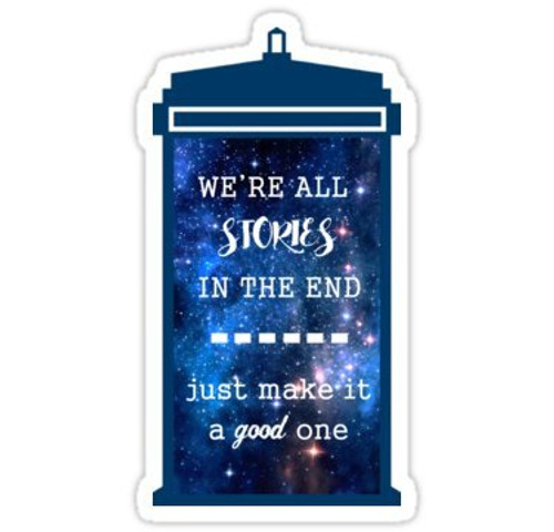 Doctor who - Stories - Sticker Graphic Bumper Window Sicker Decal - Doctor Who Dr Who Sticker