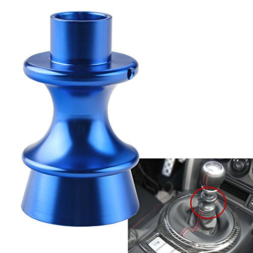 Dewhel JDM Manual Performance Billet Aluminum Gear Shift Knob Reverse Lockout Lever Blue For BRZ Toyota FT86 GT86 Scion FRS