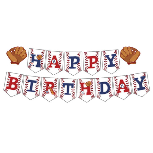 BIEUFBJI Baseball Happy Birthday Banner Baseball Theme Party Decorations Birthday Party Decorations Party Supplies