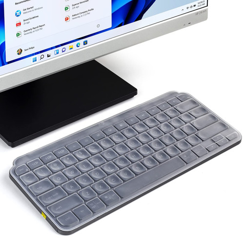 Clear Keyboard Cover for Logitech MX Keys Mini Minimalist Wireless Illuminated Keyboard, Logitech MX Keys Mini Keyboard Skin Protector Accessories