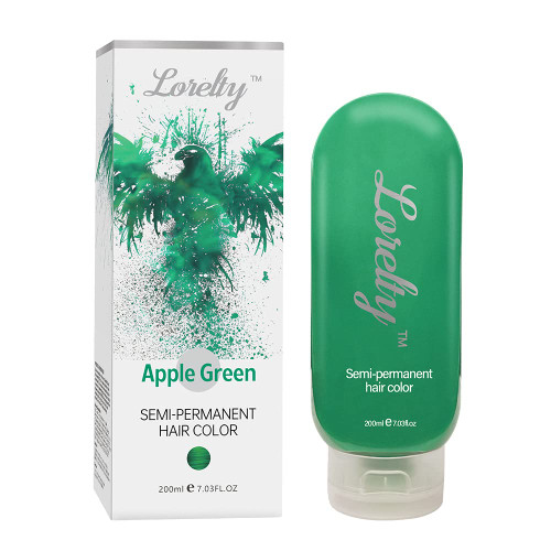 LORELTY Semi-Permanent Hair Color Dye-(7.3FL Oz, Elf Green) Vegan and Cruelty-Free No LDamage - LORELTY Make you unique