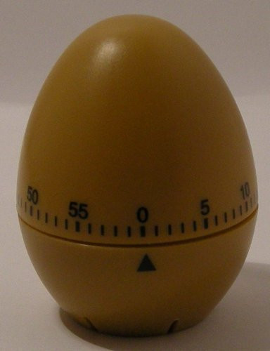 Kitchencookshop Kitchen Timer 60 Minutes 2240j, Egg Brown
