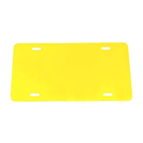 Yellow - Plastic License Plate Vinyl Blank - .020 - Laser Cut and Made in USA
