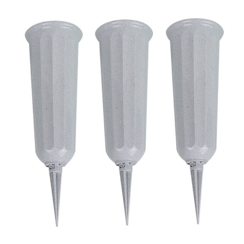 3PCS Cemetery Grave Cone Vase,Lawn Flower Holder with Ground Stake Tombstone Floral Container Cemetery Grave Cone Vase Memorial Vase for Fresh Artificial Flowers 3PCS Cemetery Grave Cone Vase,Lawn Flower Holder with Ground Stake Tombstone Floral Container Cemetery Grave Cone Vase Memorial Vase for Fresh Artificial Flowers