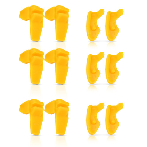 Akozon Tire Demount Head, 6 Pairs Tire Machine Mount Demount Duck Heads Inserts Wheel Rim Protector For Tyre Changer Machine