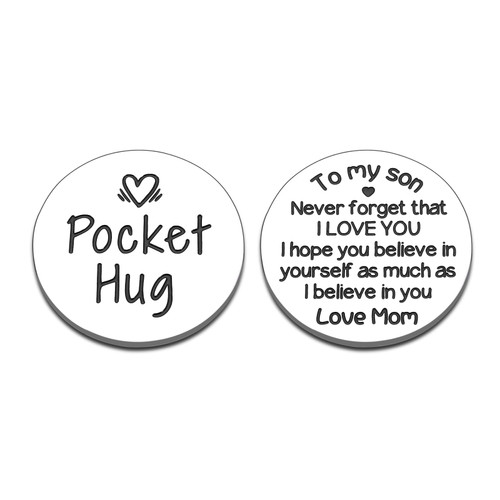 Inspirational Pocket Hug Token for Son Daughter Gifts from Mom Dad First Anniversary Wedding Gifts for Boyfriend Girlfriend Encouragement Gifts for Teen Boy Girl Birthday Valentines Christmas Gifts Inspirational Pocket Hug Token for Son Daughter Gifts from Mom Dad First Anniversary Wedding Gifts for Boyfriend Girlfriend Encouragement Gifts for Teen Boy Girl Birthday Valentines Christmas Gifts