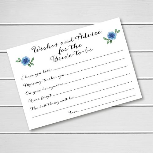 20 Pack Advice For the Bride-to-be, Bridal Shower Advice Cards (Advice10-NV)