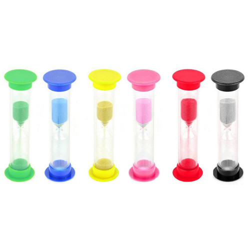 Eioflia Sand Timer Sandglass Sand Clock Timers Colors Hourglass 30sec 1min 2min 3mins 5mins 10mins 6PCS