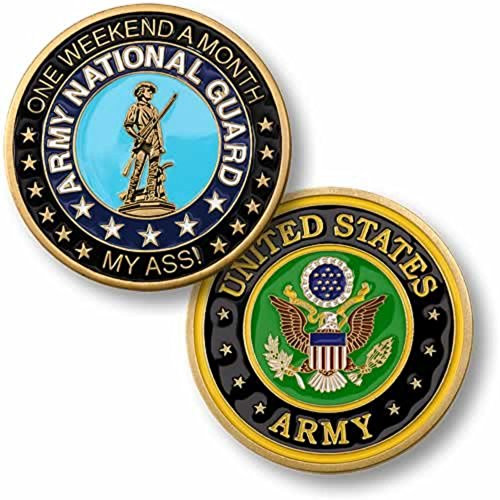 U.S. Army National Guard - One Weekend A Month Challenge Coin U.S. Army National Guard - One Weekend A Month Challenge Coin
