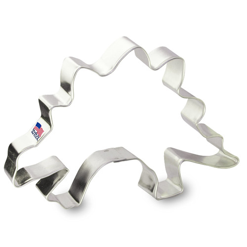 Foose Stegosaurus Dinosaur Cookie Cutter 5.25 Inch - Made in USA - Tin Plate Steel Foose Stegosaurus Dinosaur Cookie Cutter 5.25 Inch - Made in USA - Tin Plate Steel