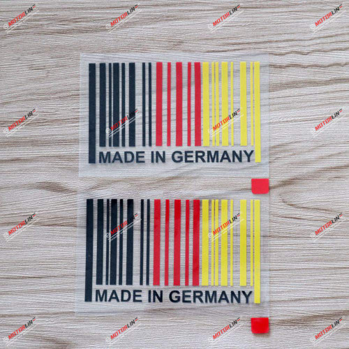 2 Pack 4'' Made in Germany German Flag Decal Sticker Car Vinyl sda1