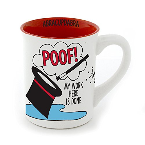 Enesco Our Name is Mud by Lorrie Veasey Poof Work Mug, 4.5", Multicolor